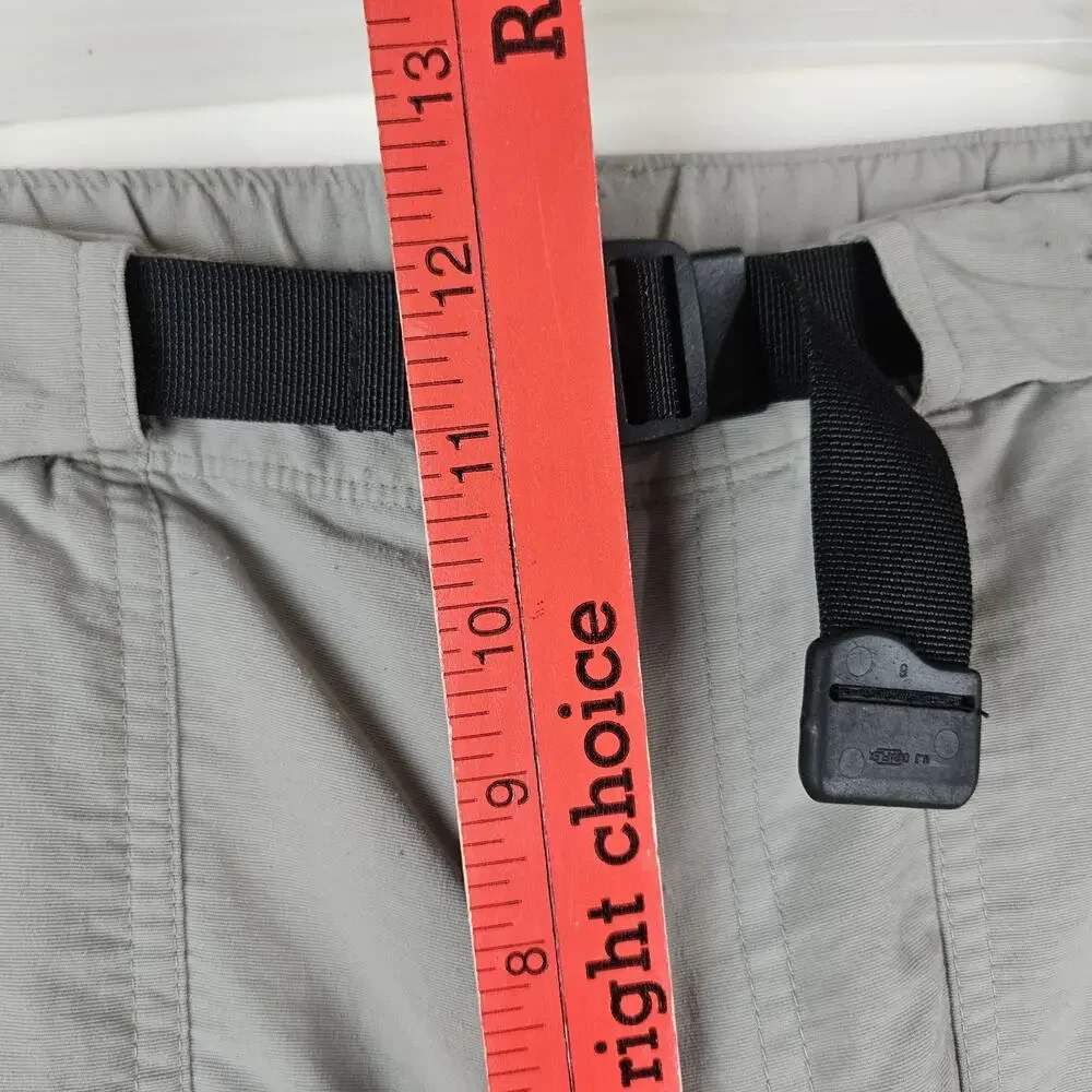 The North Face Pants Convertible Mens Large Beige Tan Cargo Outdoor Hiking Belt